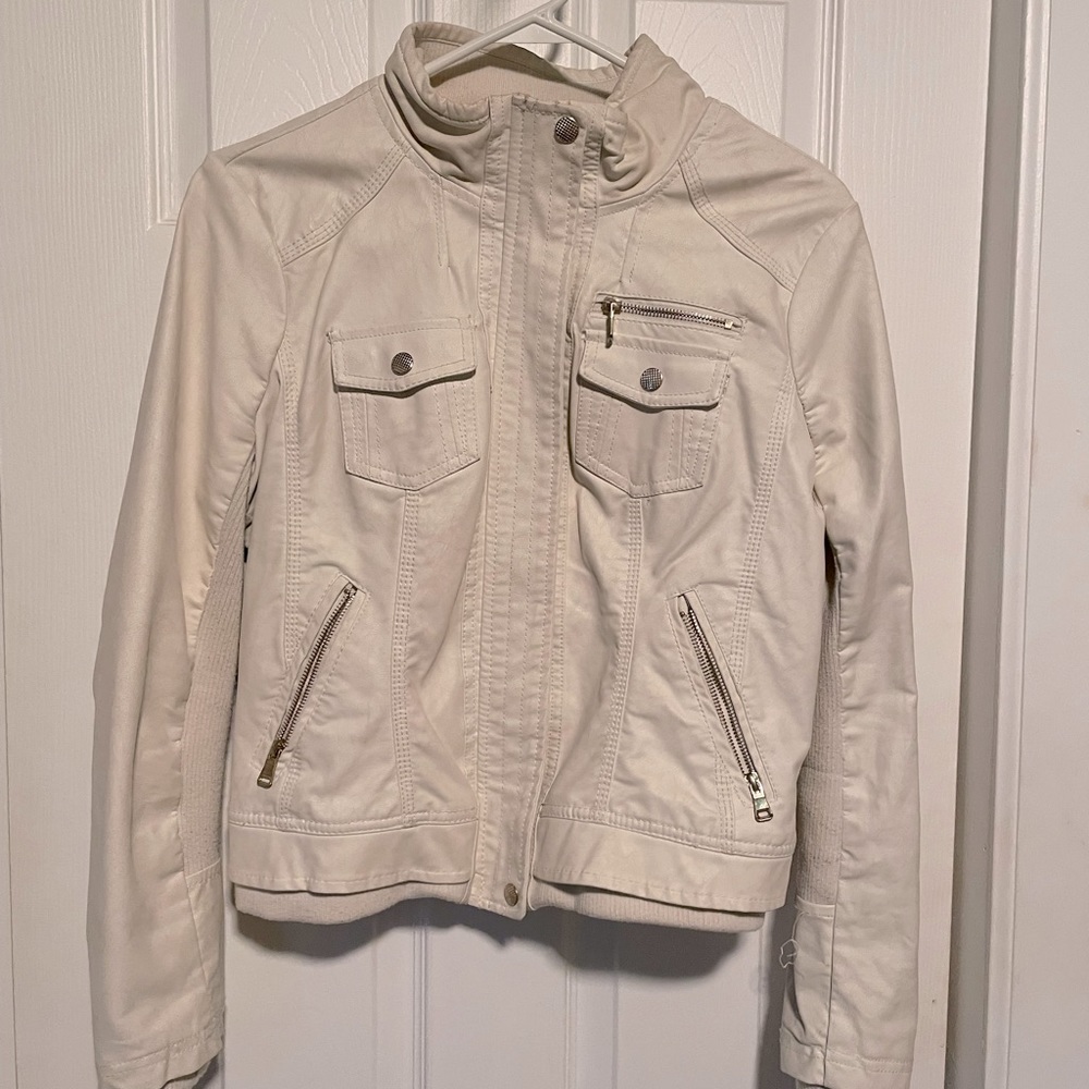 Cream bomber jacket - Picture 2 of 4